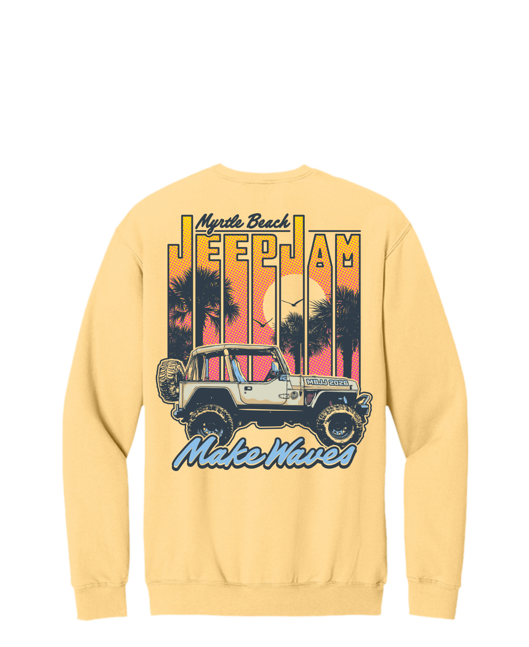 Make Waves Retro Crewneck - JJ2026