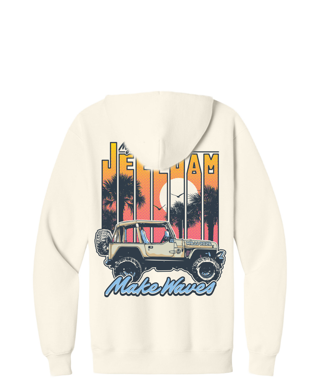 Make Waves Retro Hoodie - JJ2026